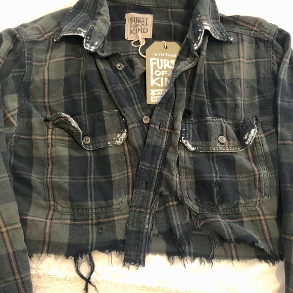 LF vintage cropped flannel - Picture 5 of 7